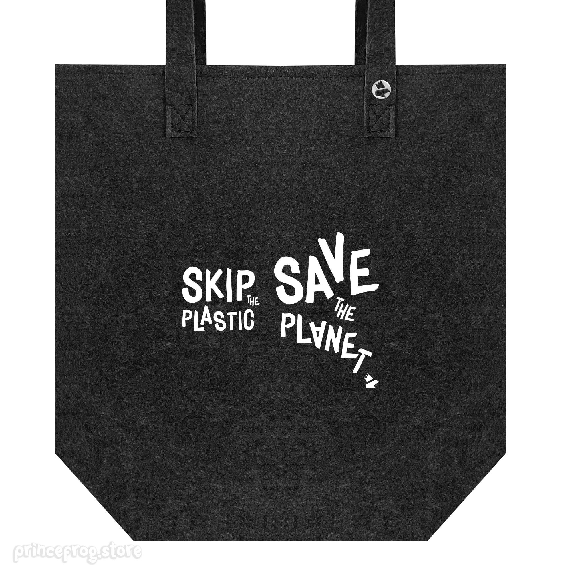 Τσάντα πολλαπλών χρήσεων από τσόχα Skip the Plastic 4