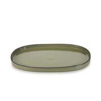 CARACTERE CARDAMOM OVAL PLATE 35,5X21,8X2,5CM