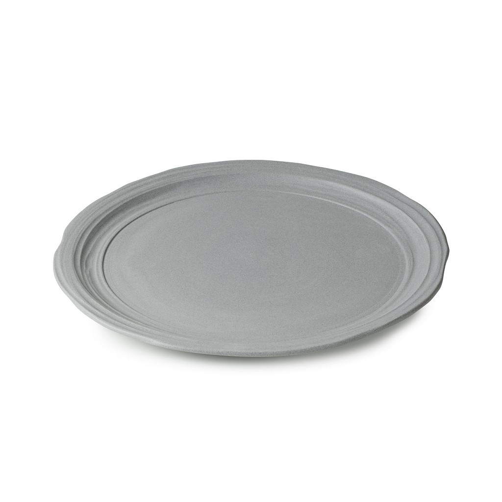 No.W MATT GREY RECYCLAY DINNER PLATE 26CM