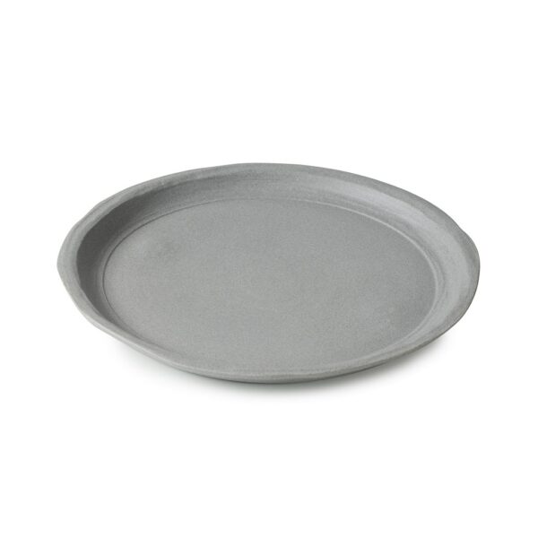 No.W MATT GREY RECYCLAY DESSERT PLATE 21.5CM