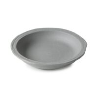 No.W MATT GREY RECYCLAY DEEP PLATE 21CM