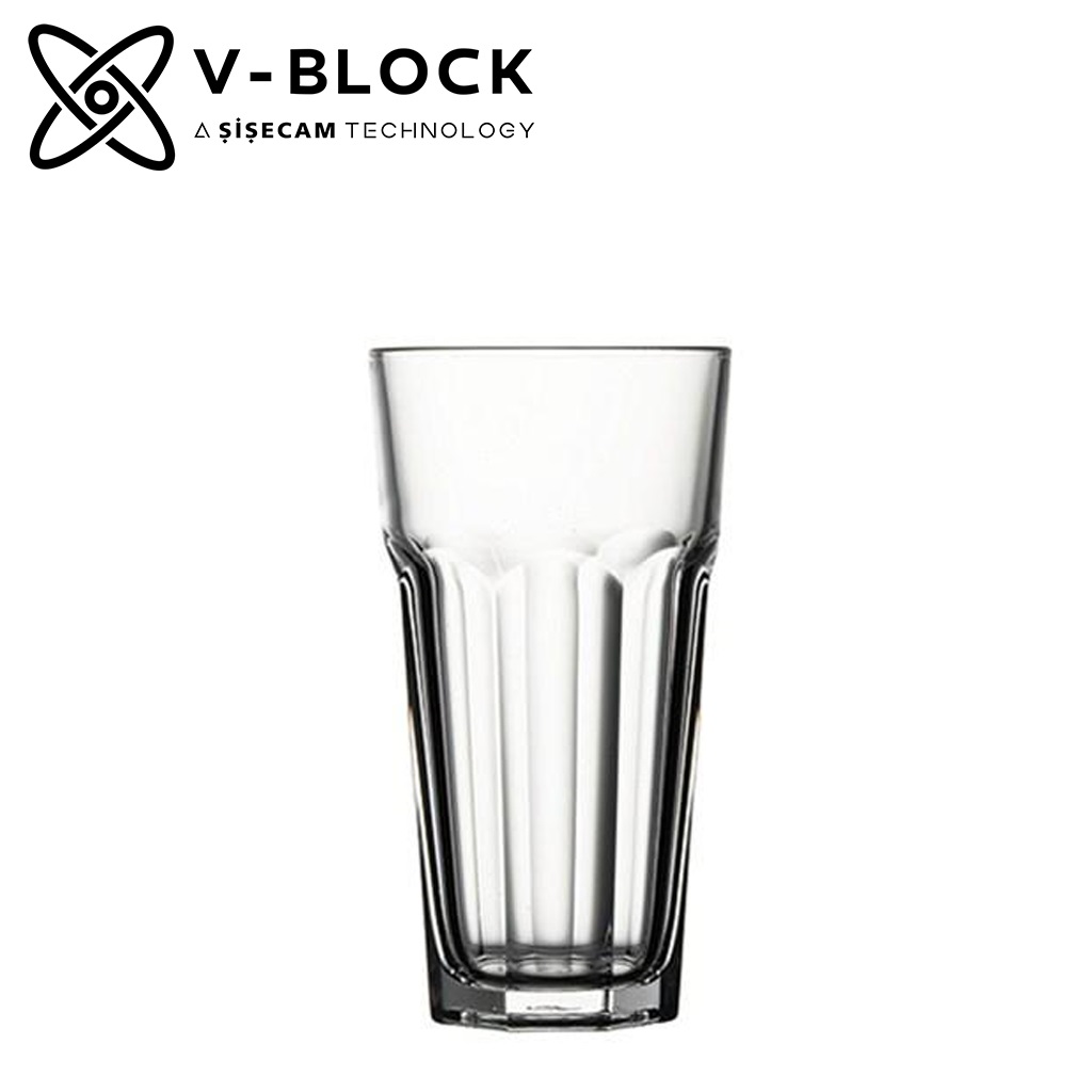 V-BLOCK CASABLANCA TEMPERED LD 365CC 14.8CM P/648 GB6.OB24.