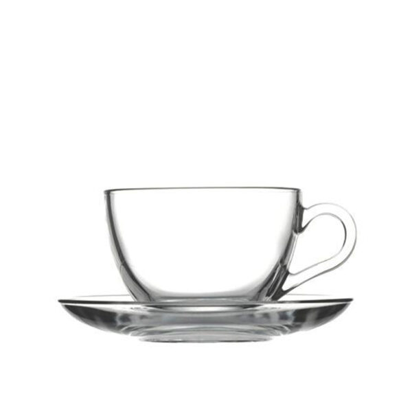 BASIC CUP&SAUCER 238CC CAPPUCCINO 13.7X6.5 CM. P/720 GB6.OB24