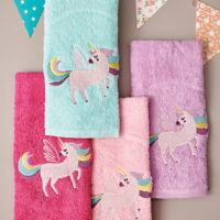 Σετ 4 Πετσετάκια Μπανιου Kids Bath 40x60 UNICORN MAGIC