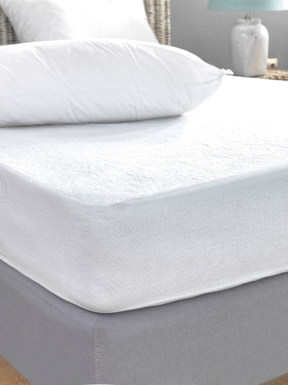 Κάλυμμα King Size White Comfort 180x200+30 WATERPROOF