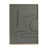 ΠΙΝΑΚΑΣ ΣΕ 3D ΚΑΜΒΑ ΓΚΡΙ PVC/MDF 70Χ50ΕΚ