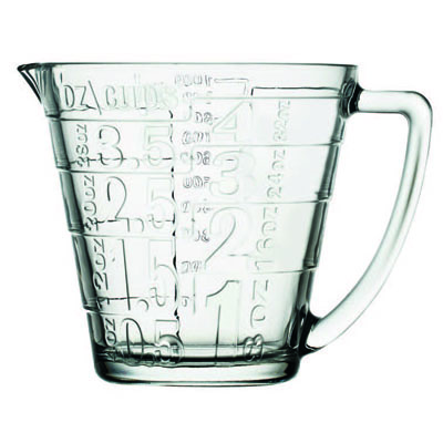 BASIC MEASURING CUP 1165CC H:14CM D:18.3CM P/240 OB6/PR.BC. (smC)